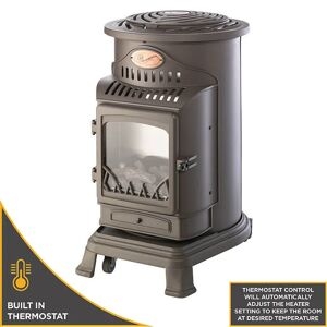 Universal Innovations Provence 3kw Honey Glow Brown Deluxe Portable Gas Heater & Thermostat