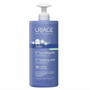 Uriage 1st Foaming And Cleansing Soap-free Cream For Babies Face Body 1 Litre