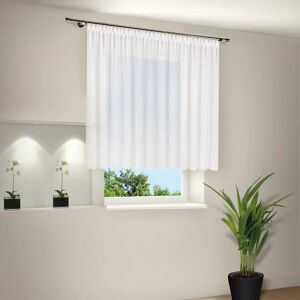 Wade Logan Trego Polyester Standard Pinch Pleat Curtain Panel White 150.0 H Cm