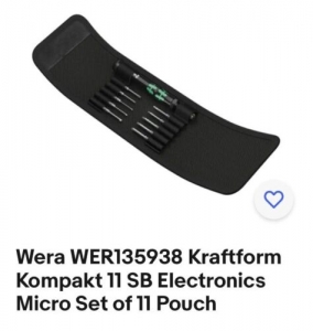 Wera 05135938001 Kraftform Electronics Screwdrivers Compact Micro Set Of 11