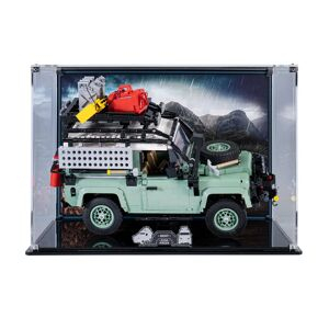 Wicked Brick Display Case For Lego® Icons: Land Rover Classic Defender 90 (10317) - Display Case With Background Design